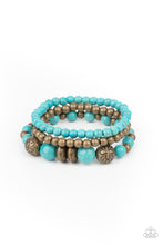 Load image into Gallery viewer, Paparazzi Desert Blossom - Brass Stretch Bracelets
