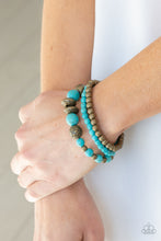 Load image into Gallery viewer, Paparazzi Desert Blossom - Brass Stretch Bracelets
