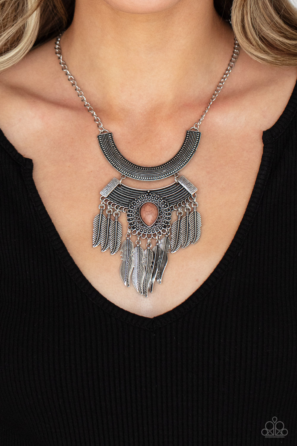 Paparazzi Desert Devotion - Brown Necklace