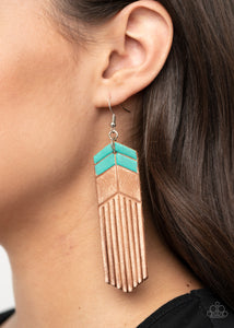 Paparazzi Desert Trails - Leather Earrings
