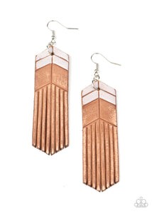 Paparazzi Desert Trails - Leather Earrings