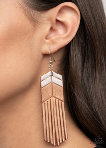 Paparazzi Desert Trails - Leather Earrings