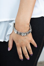 Load image into Gallery viewer, Paparazzi Devoted to Drama - White Bracelet
