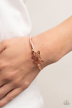 Load image into Gallery viewer, Paparazzi Did I FLUTTER? - Copper Butterfly Bracelet
