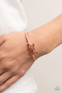 Paparazzi Did I FLUTTER? - Copper Butterfly Bracelet