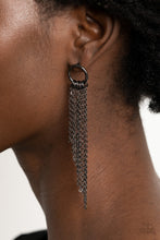 Load image into Gallery viewer, Paparazzi Divinely Dipping - Black Earrings
