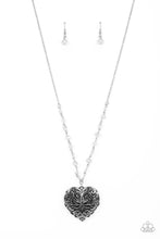 Load image into Gallery viewer, Paparazzi Doting Devotion - White Heart Necklace

