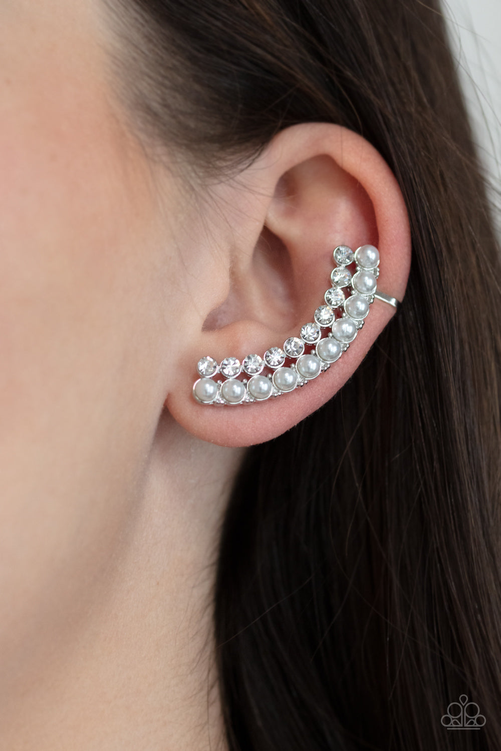 Paparazzi Doubled Down On Dazzle - White Ear Crawlers