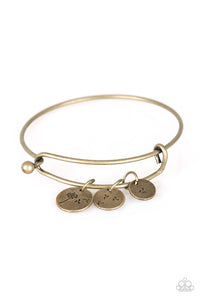 Paparazzi Dreamy Dandellions - Brass Charm Bracelet