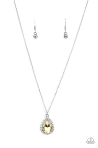 Paparazzi Duchess Decorum - Yellow Necklace
