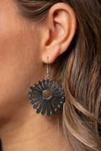 Load image into Gallery viewer, Paparazzi SPOKE Too Soon - Black Wooden Earrings
