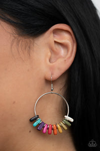 Paparazzi Earthy Ensemble - Multi Stone Earrings