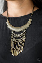 Load image into Gallery viewer, Paparazzi Eastern Empress - Brass Necklace
