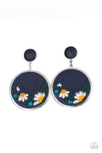 Load image into Gallery viewer, Paparazzi Embroidered Gardens - Blue Earrings
