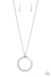 Paparazzi Encrusted Elegance - White Necklace