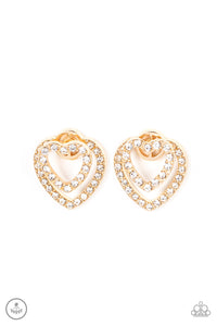 Paparazzi Ever Enamored - Gold Earrings