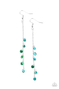 Paparazzi Extended Eloquence - Green Earrings