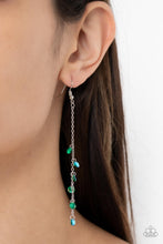Load image into Gallery viewer, Paparazzi Extended Eloquence - Green Earrings
