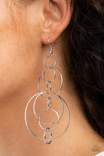 Load image into Gallery viewer, Running Circles Around You - Silver Paparazzi Earrings
