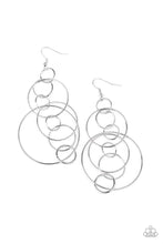 Load image into Gallery viewer, Running Circles Around You - Silver Paparazzi Earrings
