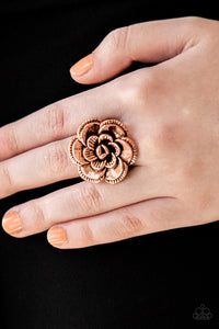 Paparazzi FLOWERBED and Breakfast - Copper/Silver Rose Ring