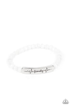 Load image into Gallery viewer, Paparazzi Family is Forever - White  Stretch Bracelet
