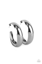 Load image into Gallery viewer, Paparazzi Flat Out Flawless - Black Hoop Earrings
