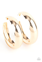 Load image into Gallery viewer, Paparazzi Flat Out Flawless - Gold Hoop Earrings
