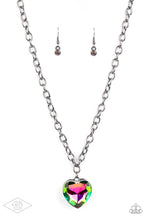 Load image into Gallery viewer, Paparazzi Flirtatiously Flashy - Multi Heart Necklace (Pink Diamond Exclusive)
