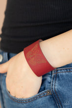 Load image into Gallery viewer, Paparazzi Flirty Flutter - Red Butterfly Wrap Bracelet
