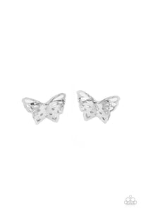 Paparazzi Flutter Fantasy - Silver Post Earrings