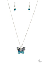 Load image into Gallery viewer, Paparazzi Flutter Forte - Blue Butterfly Necklace
