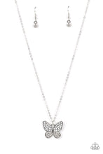 Load image into Gallery viewer, Paparazzi Flutter Forte - White Butterfly Necklace
