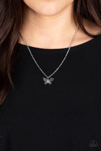 Paparazzi Flutter Love - Multi Butterfly Necklace