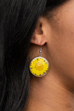 Load image into Gallery viewer, Paparazzi Forever Florals - Yellow Flower Earrings
