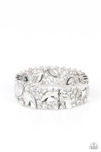 Paparazzi Full Body Chills - White Bracelet