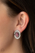 Load image into Gallery viewer, Paparazzi GLOW of Force - Purple Clip-On Earrings
