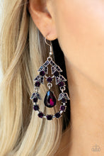 Load image into Gallery viewer, Paparazzi Garden Decorum - Purple Earrings
