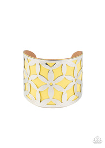 Paparazzi Garden Fiesta - Yellow Cuff Bracelet
