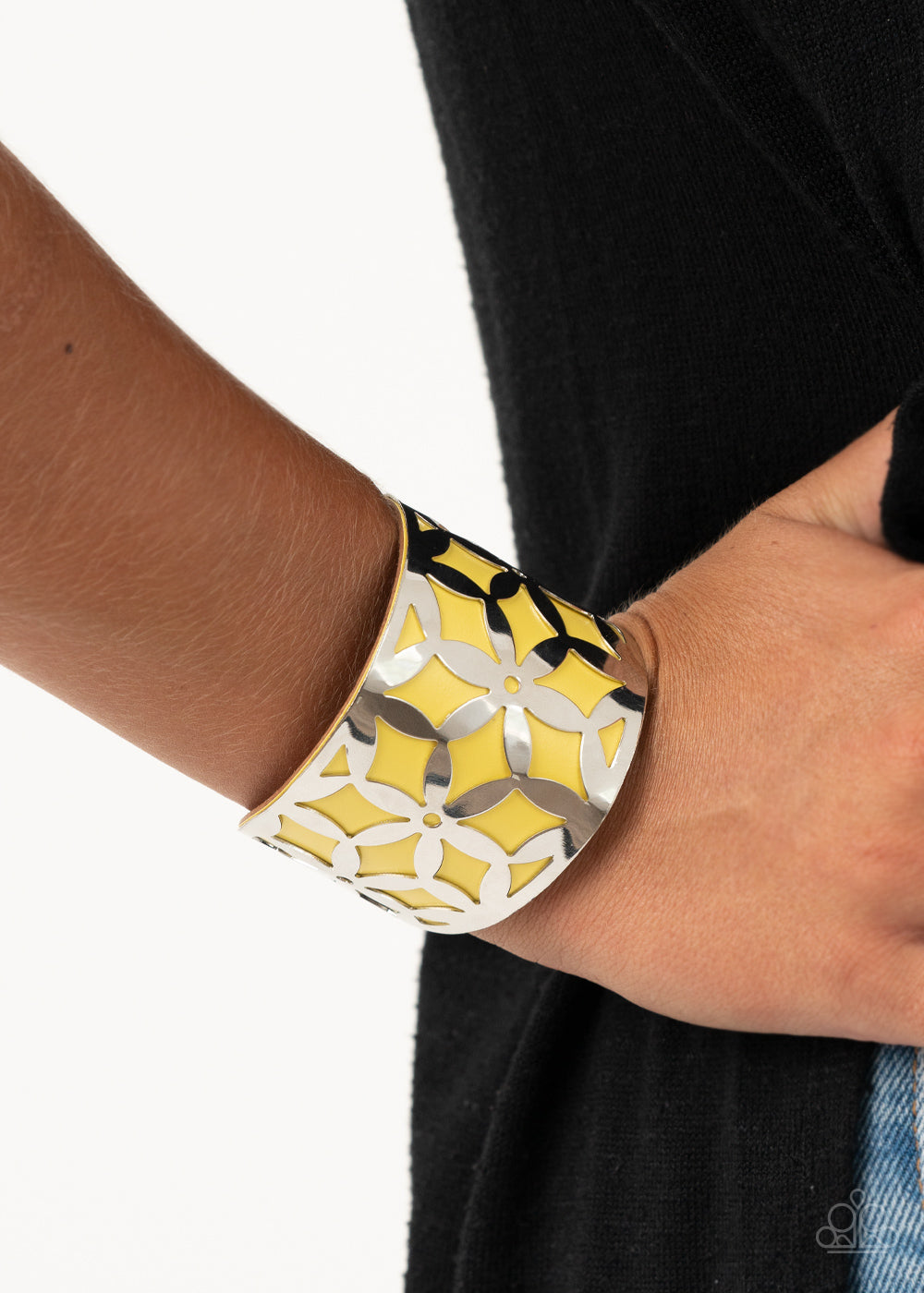 Paparazzi Garden Fiesta - Yellow Cuff Bracelet