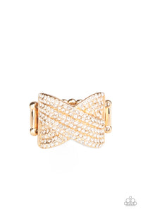 Paparazzi Girl Boss Glitter - Gold Ring