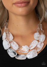 Load image into Gallery viewer, Paparazzi Gives Me Chills - White Acrylic Necklace
