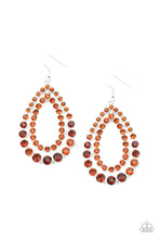 Load image into Gallery viewer, Paparazzi Glacial Glaze - Brown Earrings
