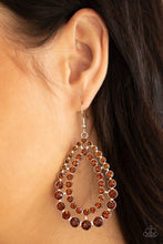 Load image into Gallery viewer, Paparazzi Glacial Glaze - Brown Earrings

