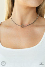 Load image into Gallery viewer, Paparazzi Gotta Split - Black Choker Necklace
