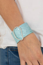 Load image into Gallery viewer, Paparazzi HISS-tory In The Making - Blue Wrap Bracelet
