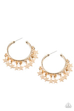 Load image into Gallery viewer, Paparazzi Happy Independence Day - Gold Star Earrings
