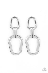 Paparazzi Harmonic Hardware - Silver Earrings
