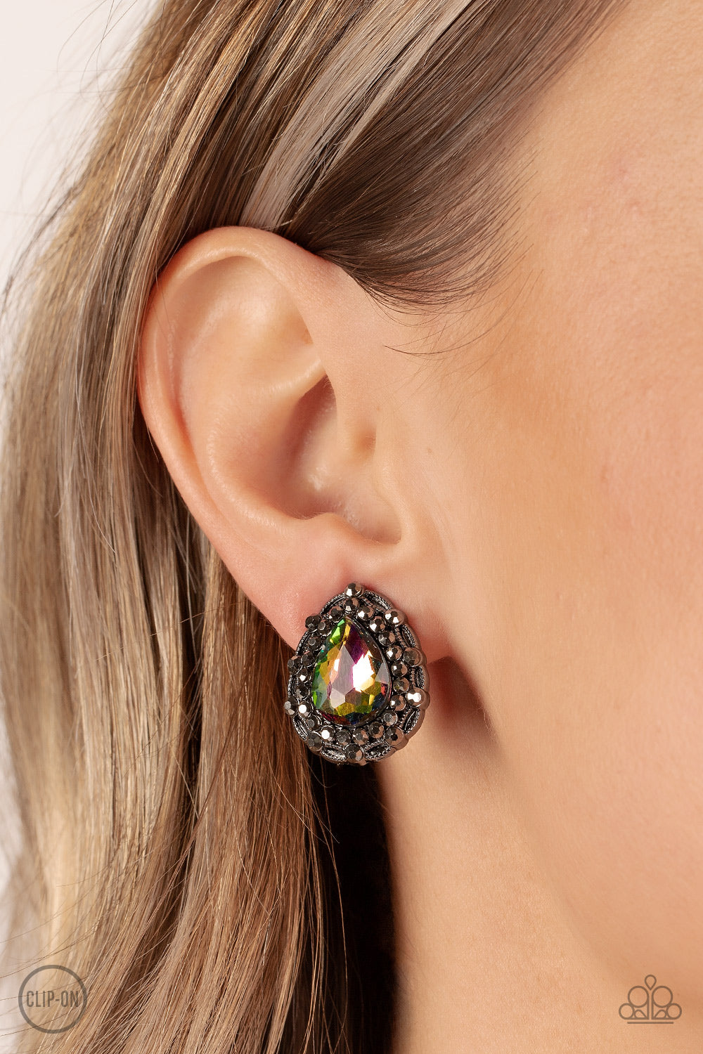 Paparazzi Haute Happy Hour - Multi Clip-On Earrings