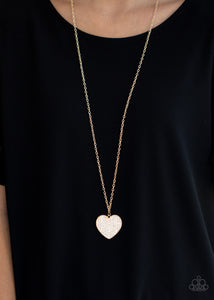 Paparazzi Have To Learn The HEART Way - Gold Necklace